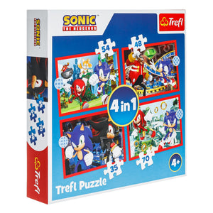 Пъзел Sonic 4 в 1 – 35, 48, 54 и 70 части Trefl