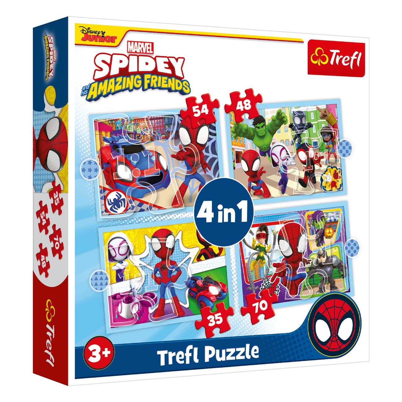 Пъзел Spidey и Приятели 4 в 1 – 35, 48, 54 и 70 части Trefl