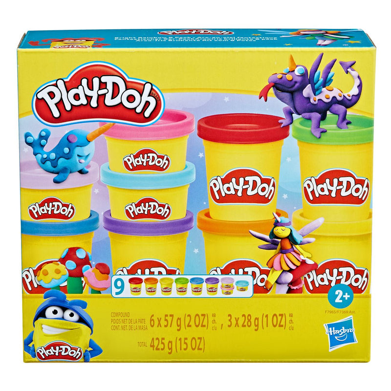 Пластелин Play-Doh Ярки цветове комплект 9 цвята