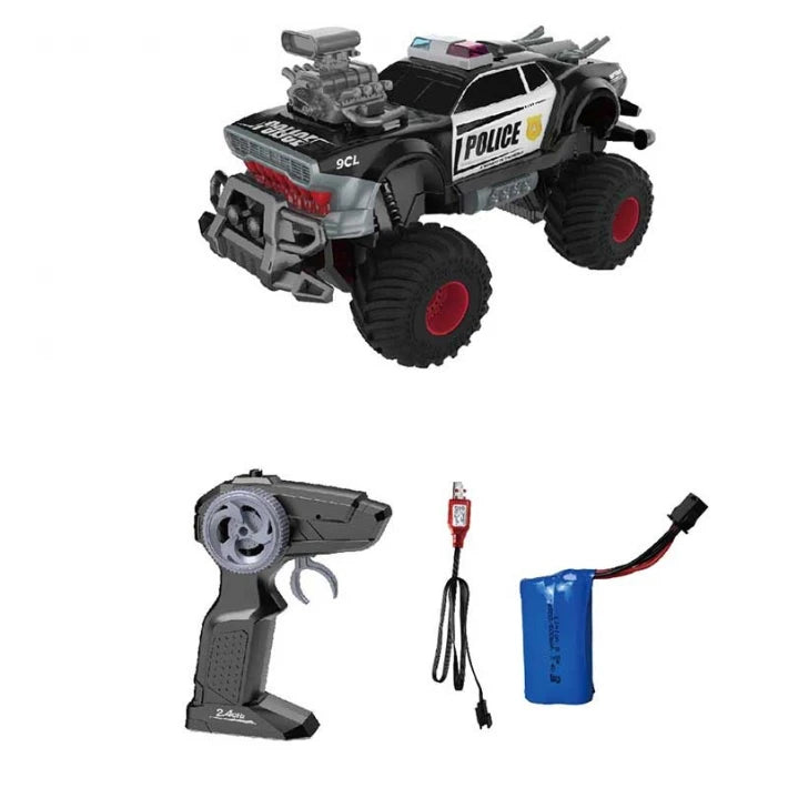 Полицейски офроуд джип с дистанционно 1:14 със звуци