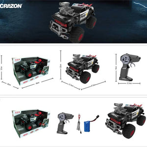 Полицейски офроуд джип с дистанционно 1:14 със звуци
