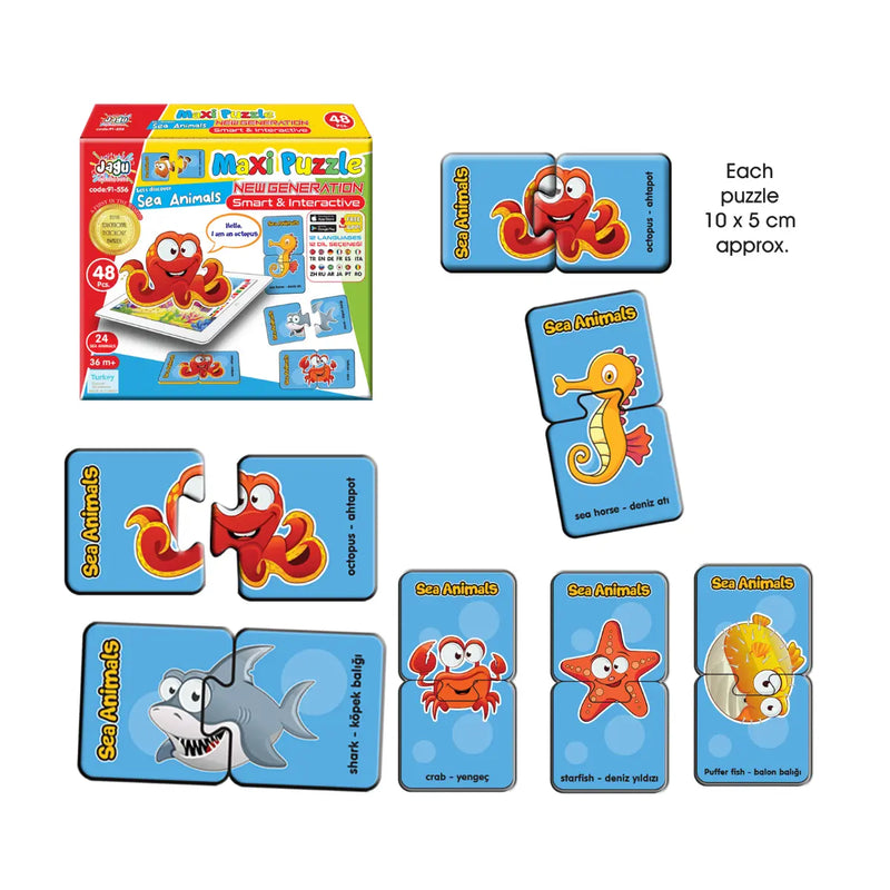 Говорещ пъзел Морски животни MAXI Jagu