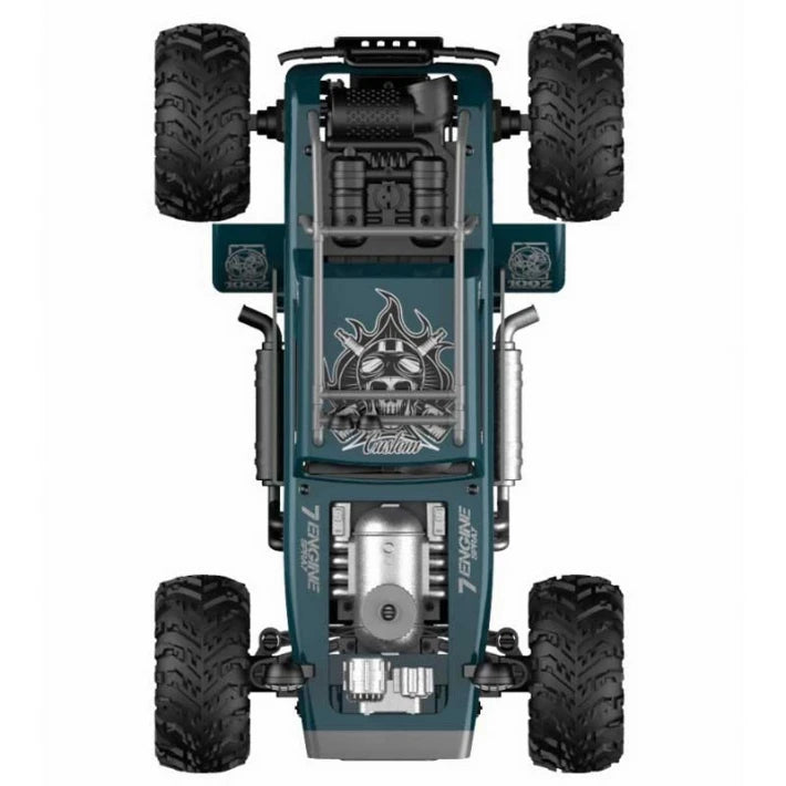 Джип с дистанционно 4x4 Crazon с димен ефект (син)