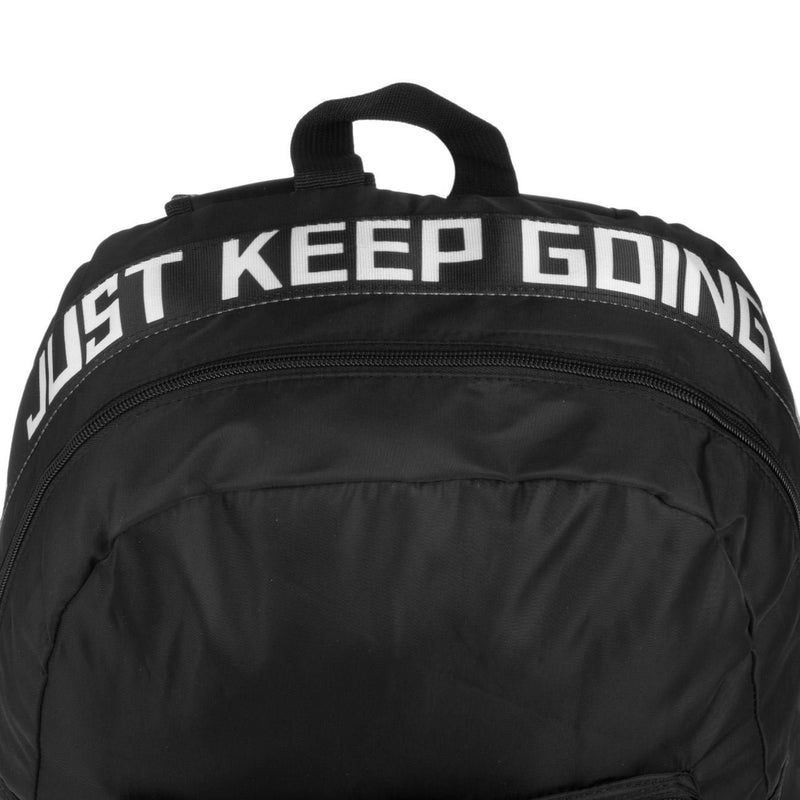 Спортна раница Just Keep Going – черна