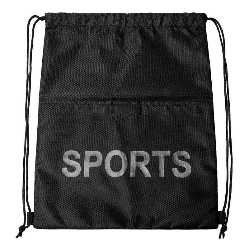 Спортна раница мешка „SPORTS“ – черна 32.5x41.5 см