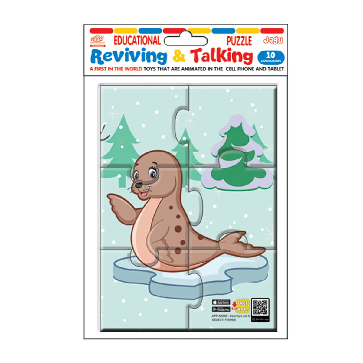 Говорещ пъзел тюлен Jagu – 6 части 2+