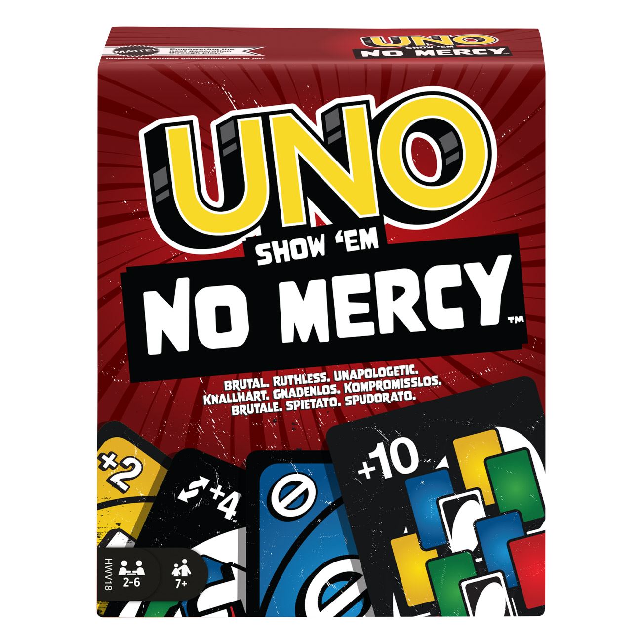 UNO No Mercy! Настолна игра с карти от Mattel