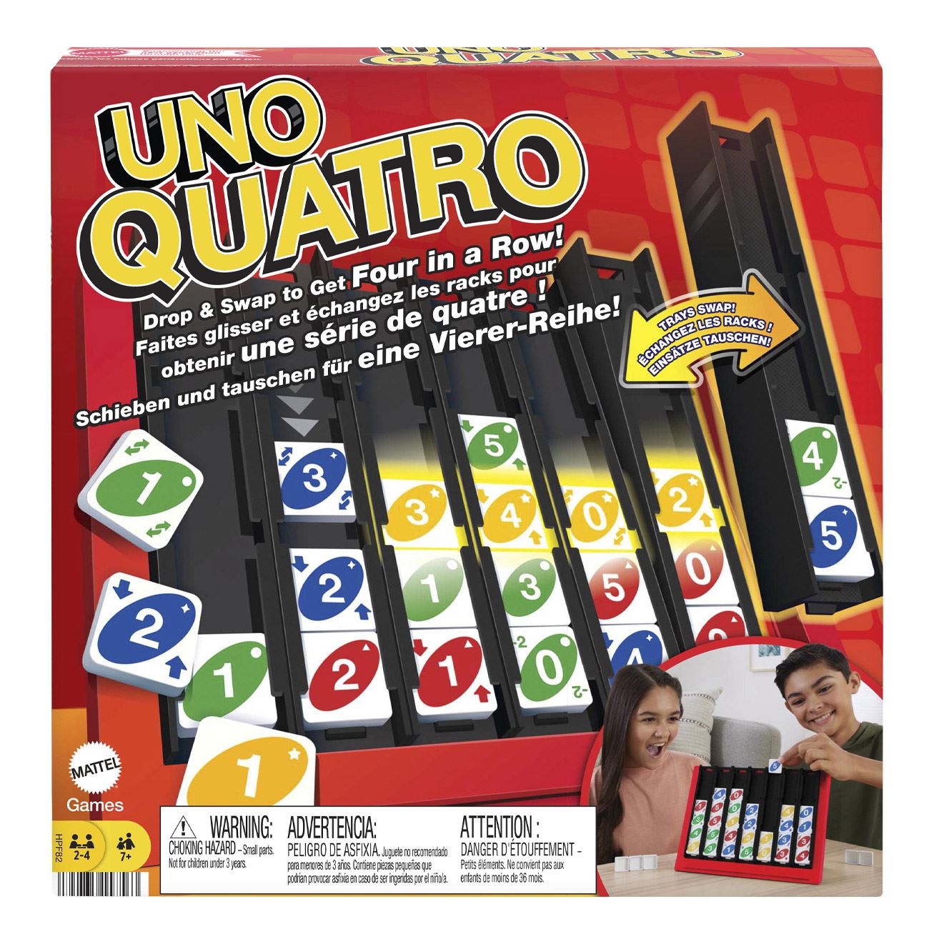 UNO Quatro – Стратегическа настолна игра „четири подред“ с UNO елемент