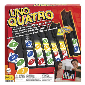 UNO Quatro – Стратегическа настолна игра „четири подред“ с UNO елемент
